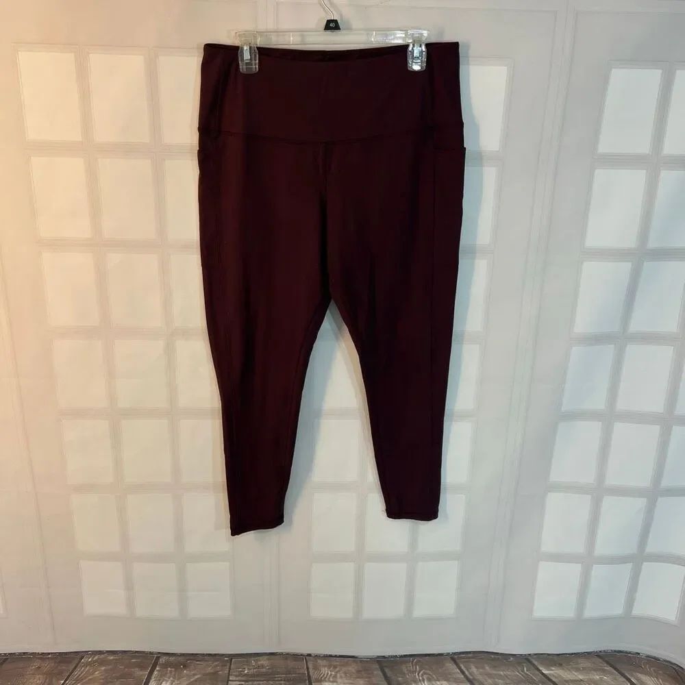 🔥🔥 5/$25 sale 🔥🔥 danskin High Rise Brushed 7/8 Pockets Yoga Athletic Leggings